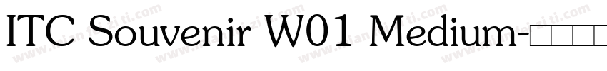 ITC Souvenir W01 Medium字体转换